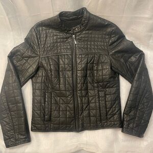 MAX Jeans black textured jacket size medium